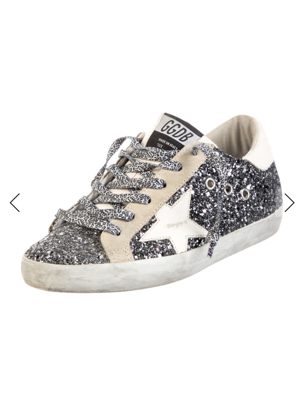 Golden Goose Super-Star Glitter Sneakers